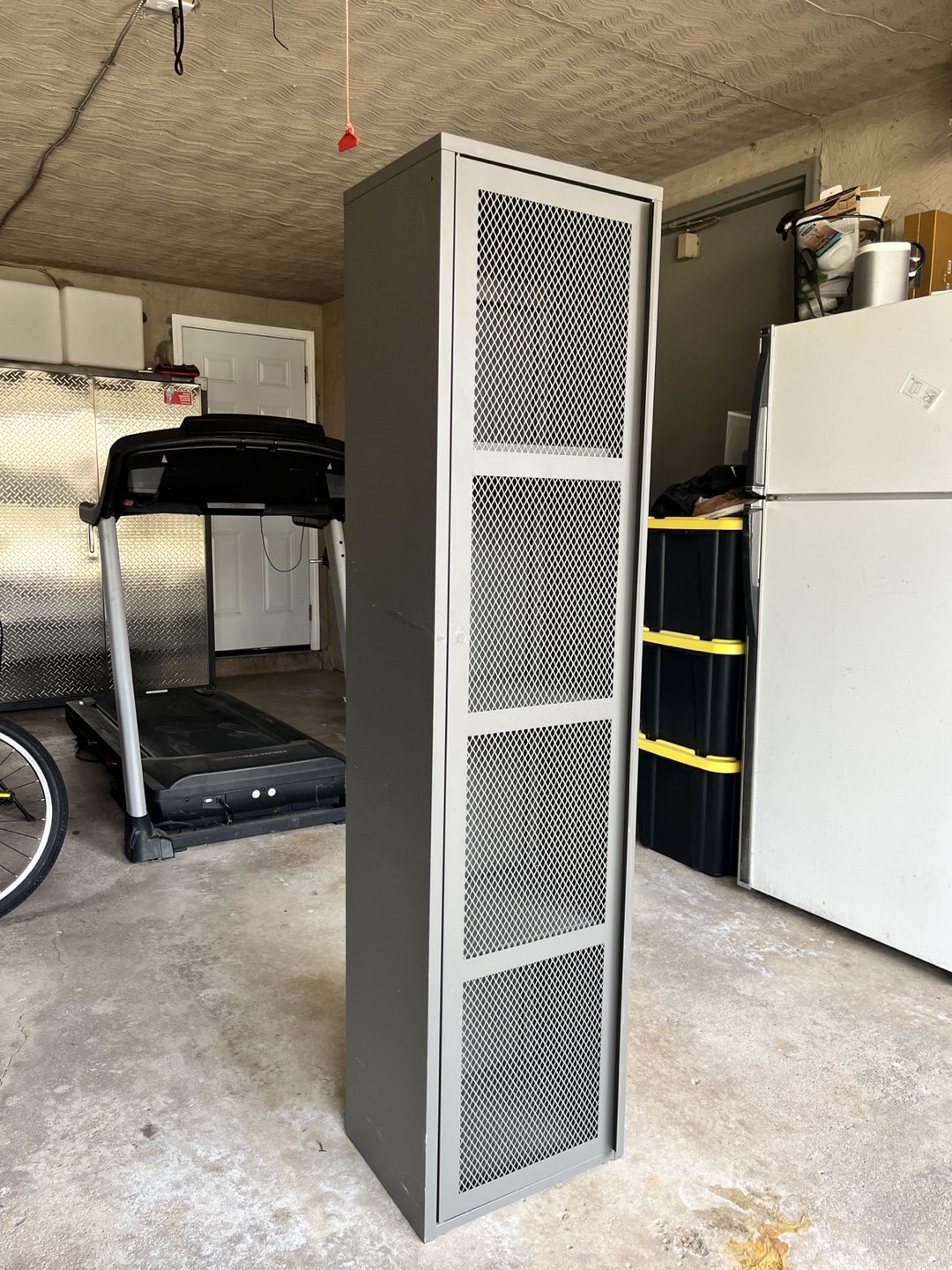 Grey Metal Locker Cabinet