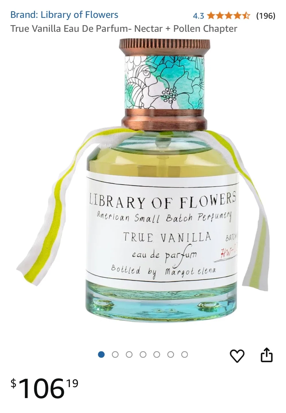 🍓FULL SIZE. REG $106 TRUE VANILLA EAU DE PARFUM FULL SIZE image indicator(4)