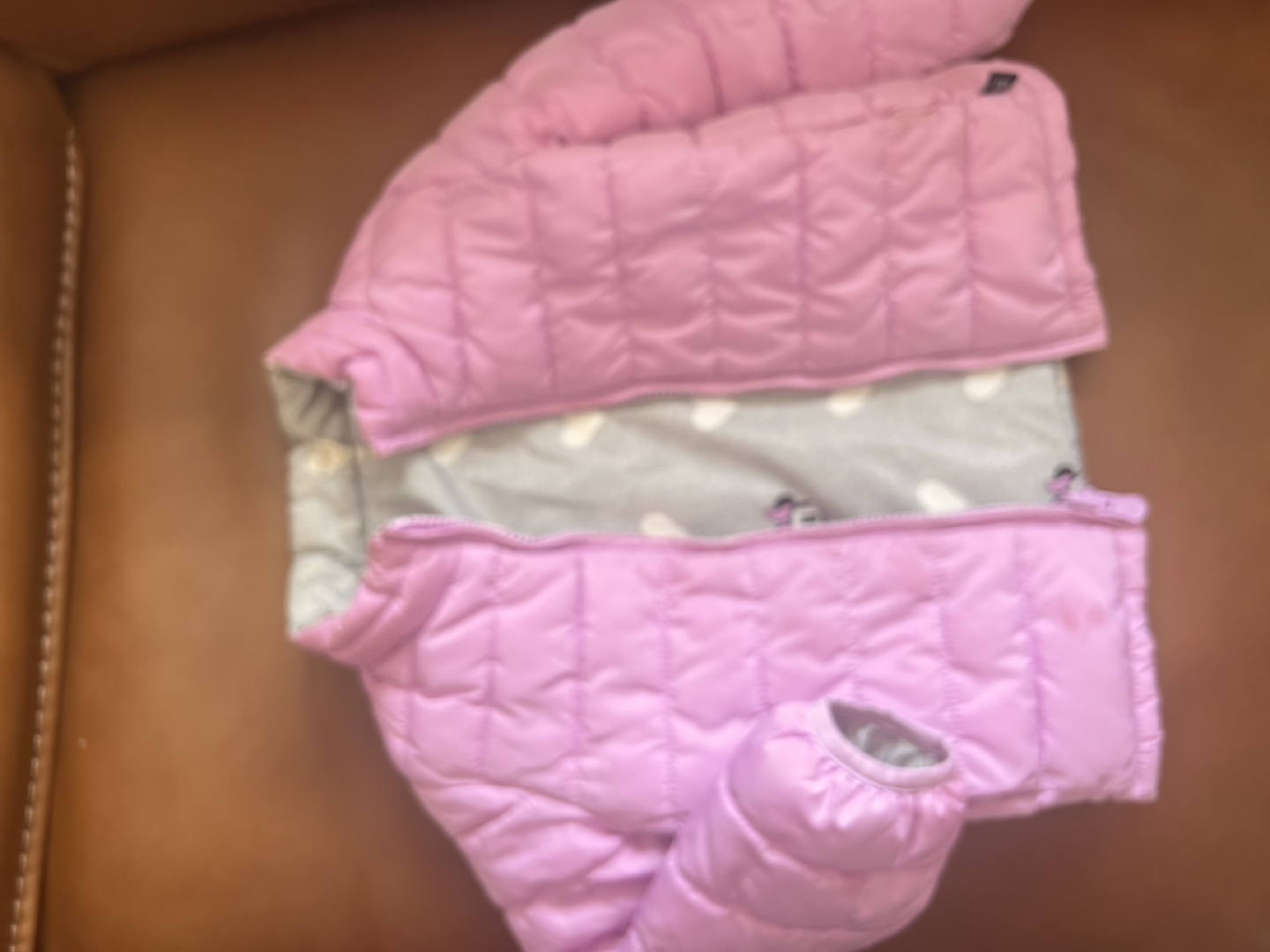GAP Girls' Reversible Minnie Mouse Puffer Jacket - photo 4