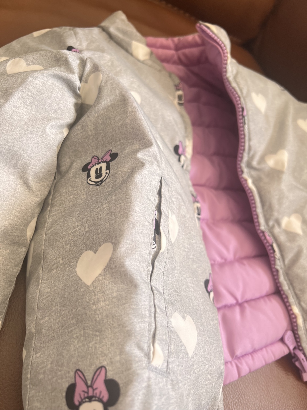 GAP Girls' Reversible Minnie Mouse Puffer Jacket - photo 2