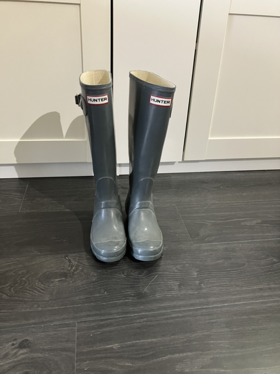 Hunter Women's Original Gloss Rain Boots - Grey
