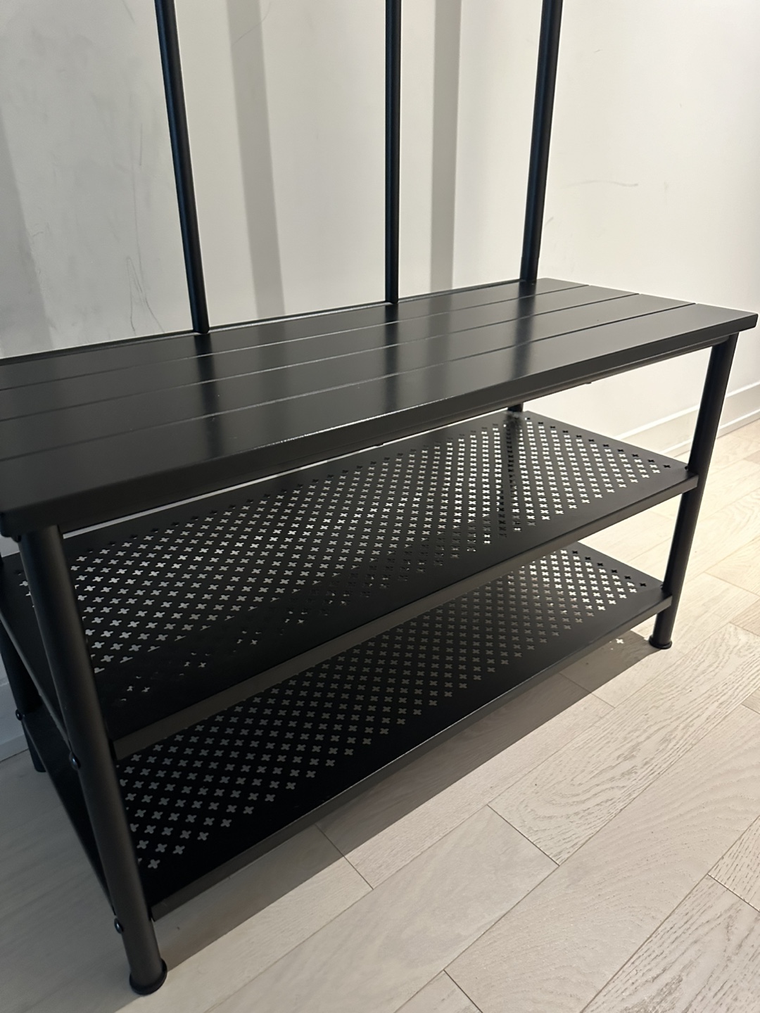 IKEA HEMNES Hall Tree with Shoe Rack - Black - photo 4