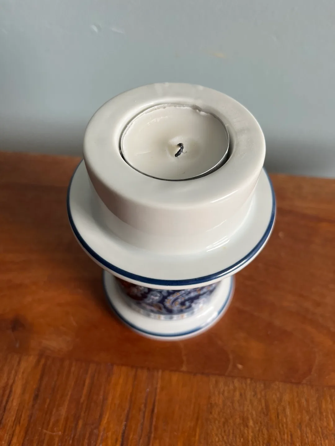 Vintage Candle Holder with Glass Hurricane image indicator(3)