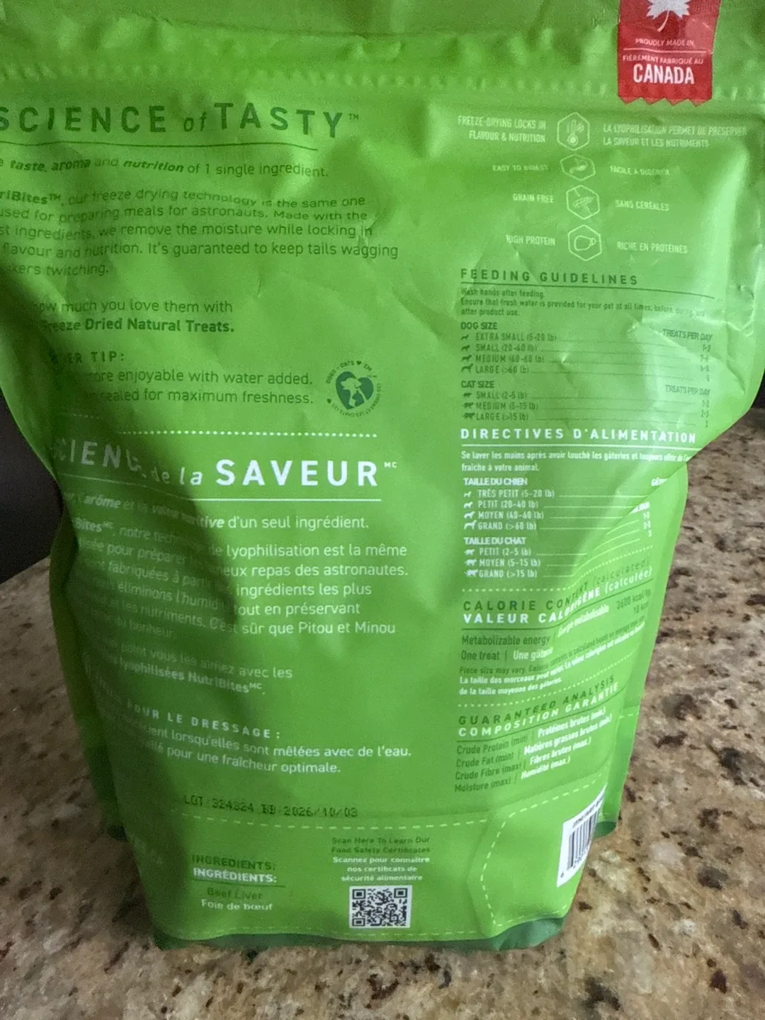 Nutri-Bites Freeze Dried Beef Liver Dog & Cat Treats - 680g image indicator(2)