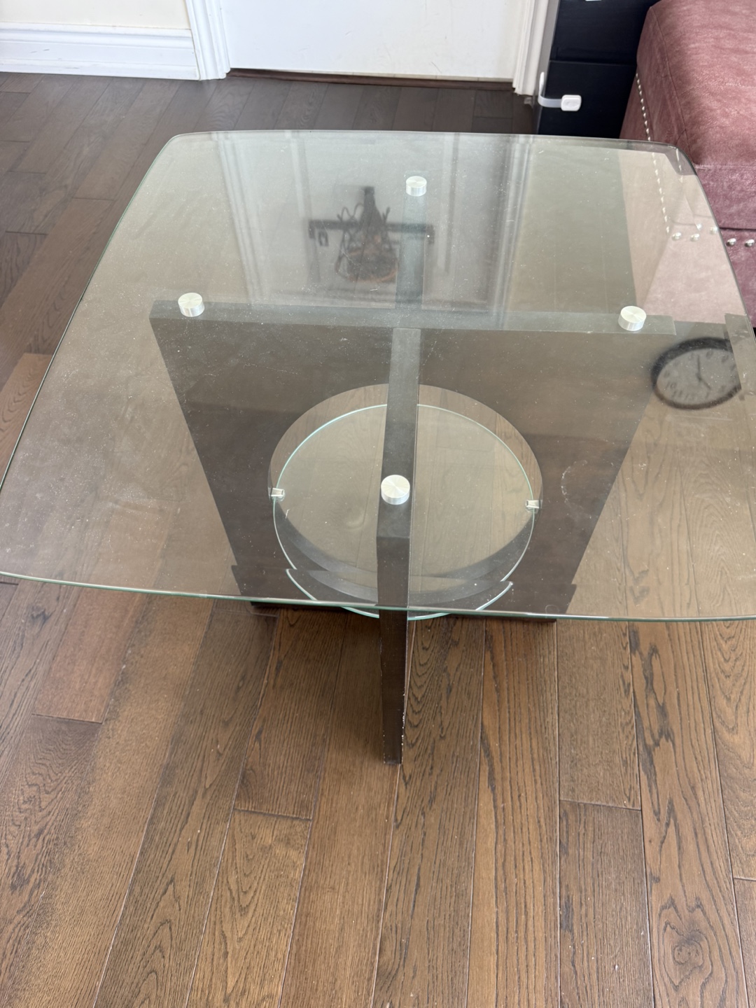 Glass Top Coffee Table with Lower Shelf - photo 4