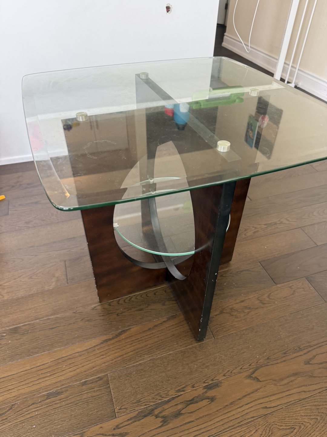 Glass Top Coffee Table with Lower Shelf - photo 3
