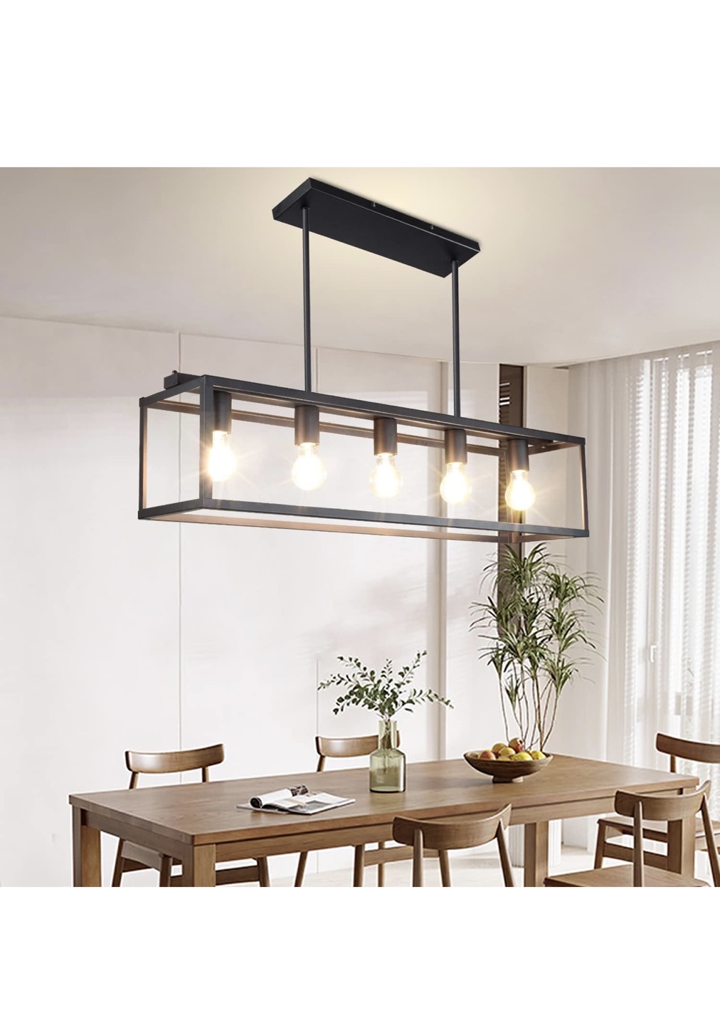5-Light Pendant Light fixture Brand New