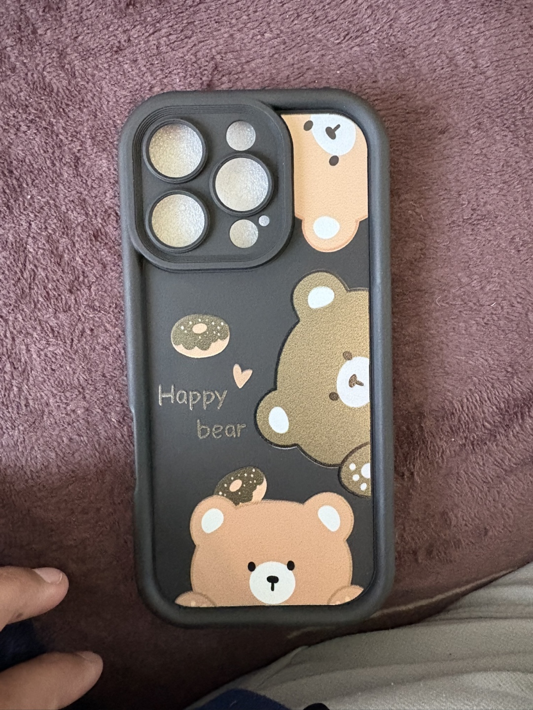 Cute Bear iPhone 16 Pro Phone Case