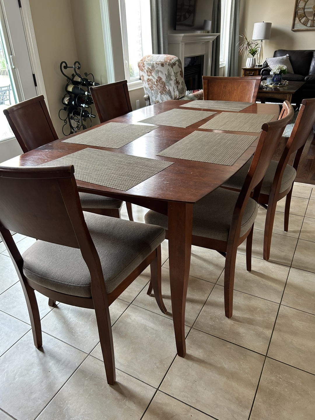 7-Piece Dining Set - Table and Six Chairs - photo 3