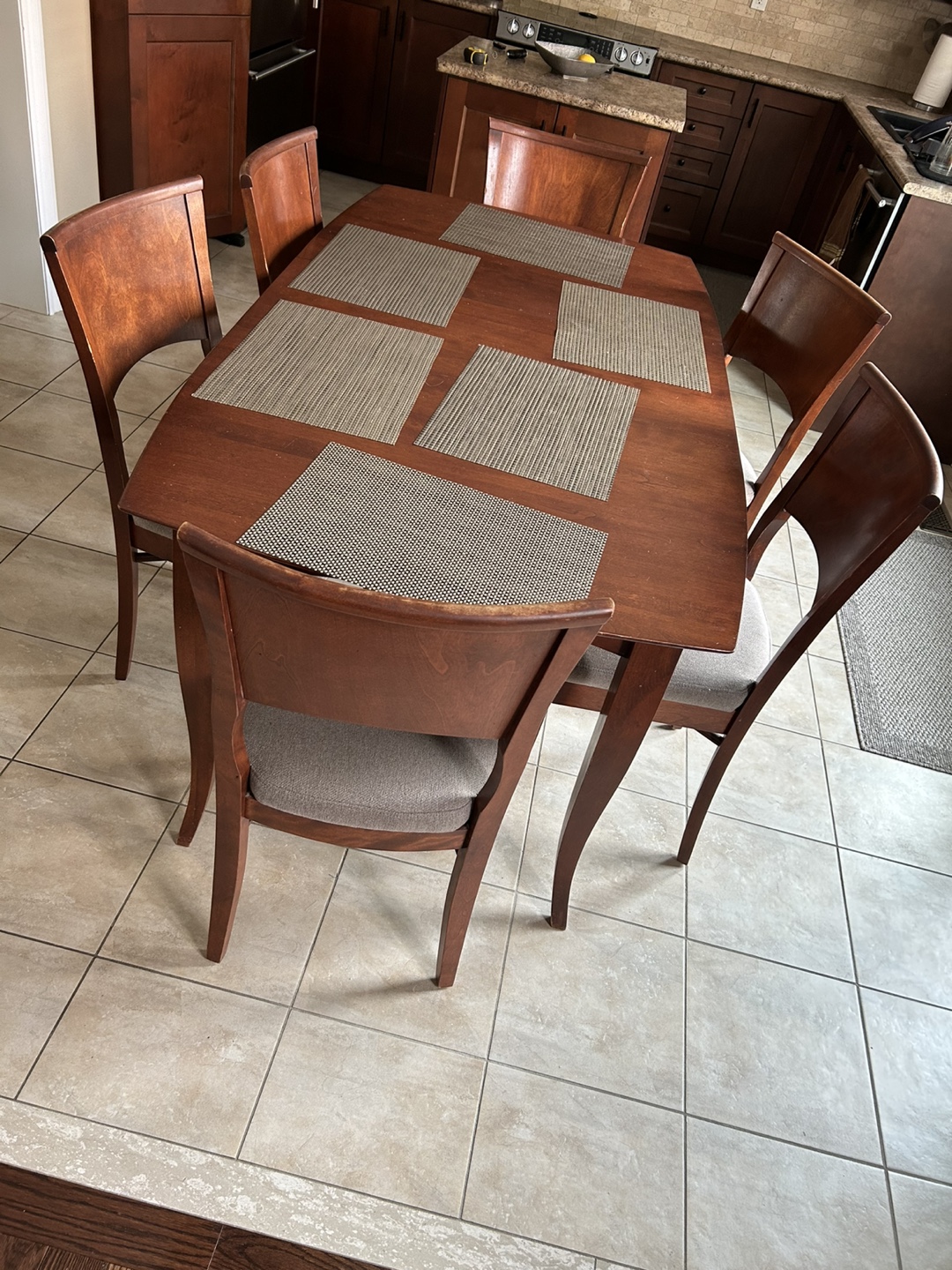 7-Piece Dining Set - Table and Six Chairs - photo 2