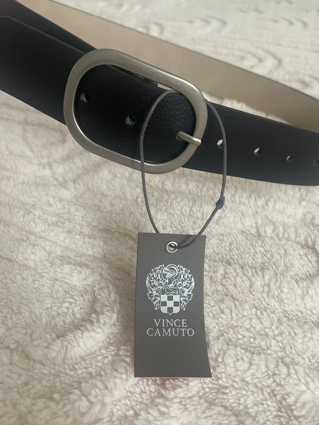 Vince Camuto Black Leather Belt image indicator(2)