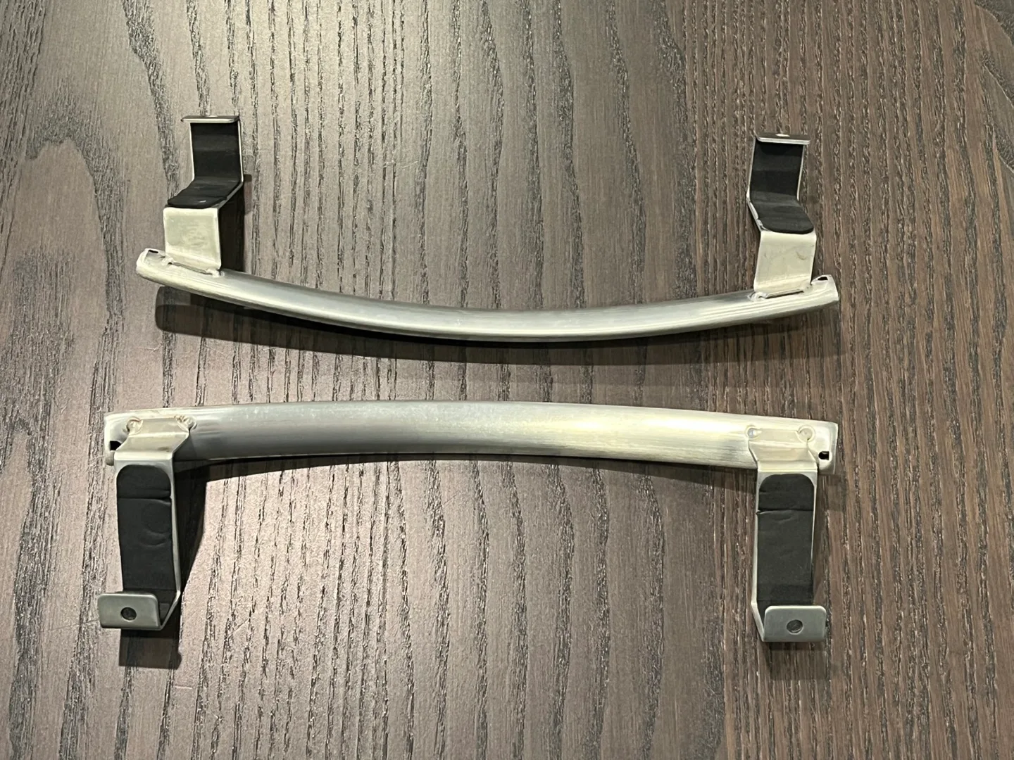 Brushed chrome over cabinet door towel holder image indicator(3)