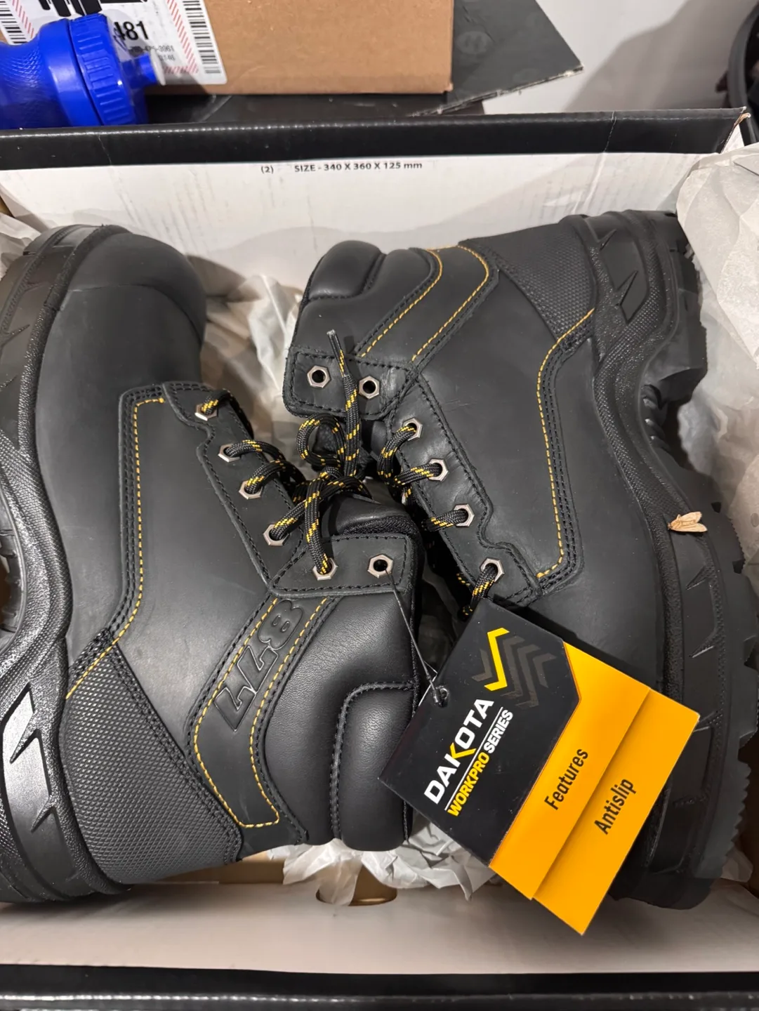 Dakota Men's 10.5 Black Work Boots image indicator(3)
