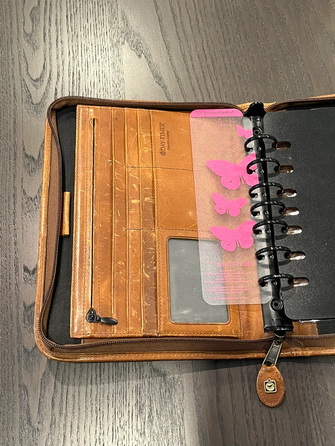 Genuine nubuck leather day timer image indicator(3)