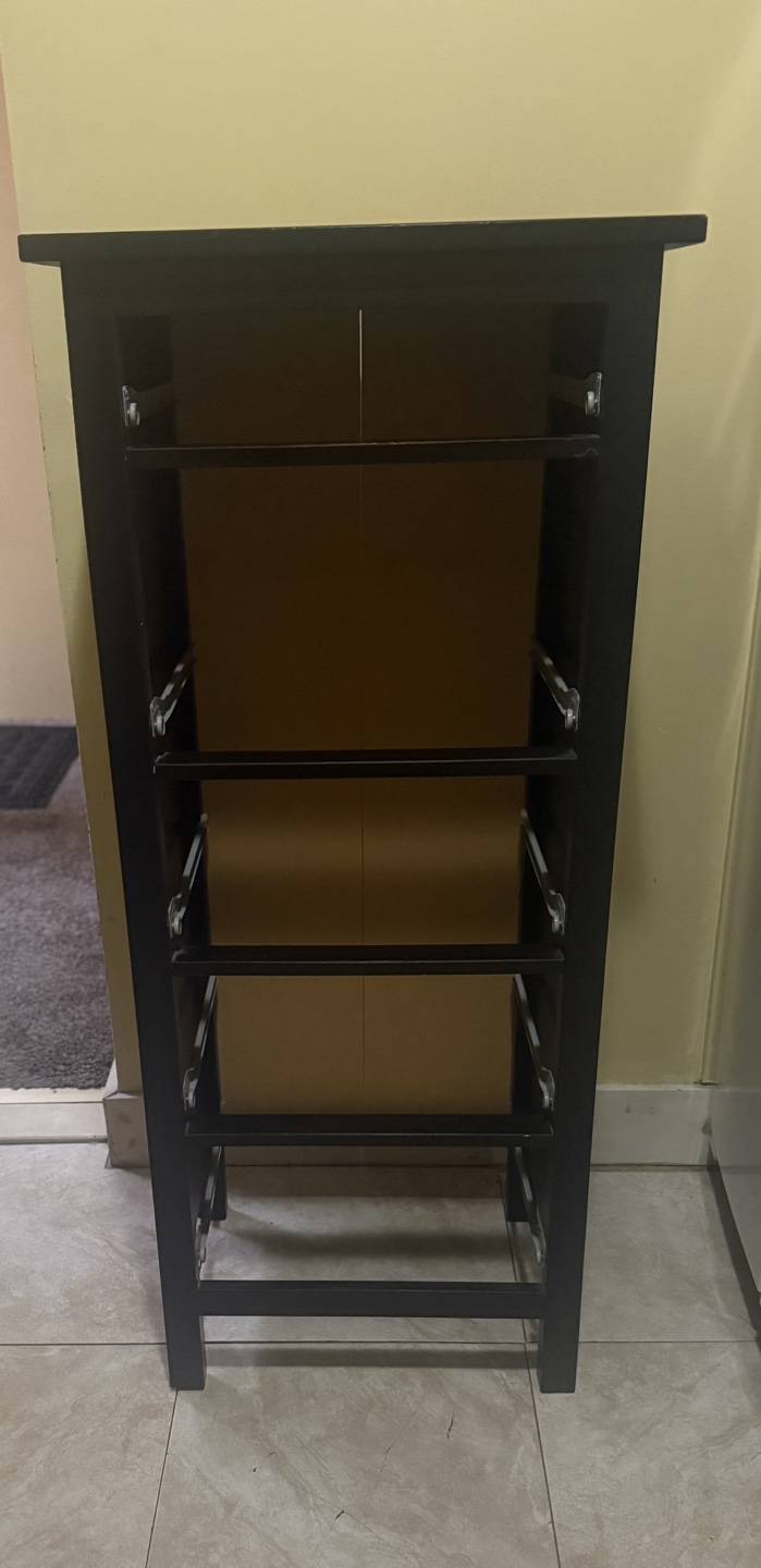 Black 5-Drawer Chest - photo 3