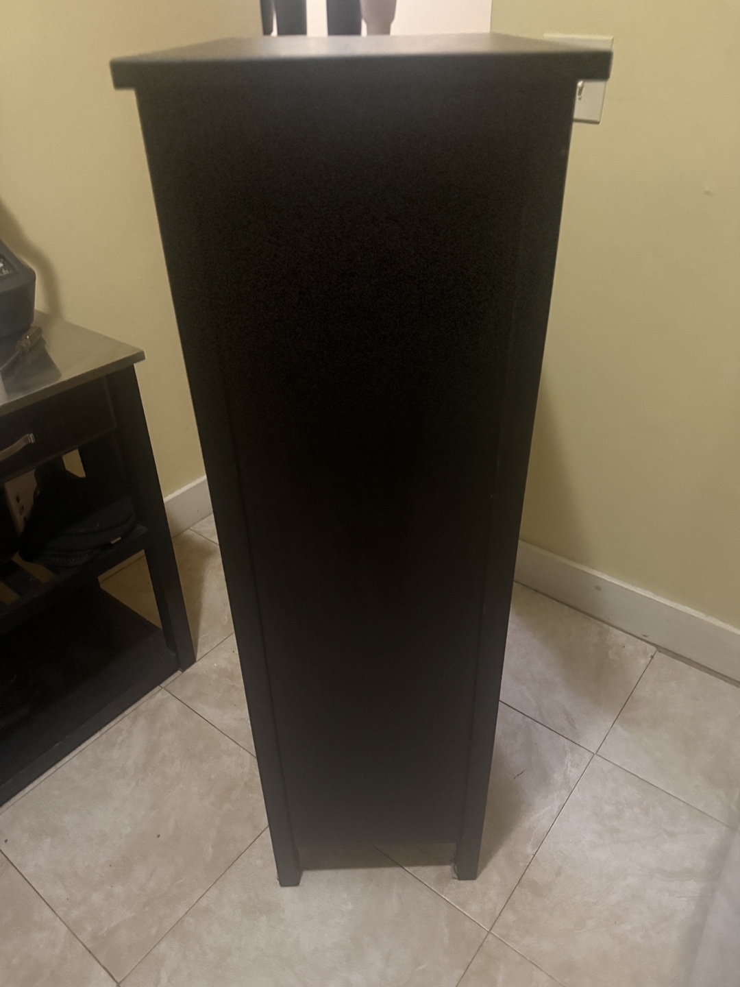 Black 5-Drawer Chest - photo 2
