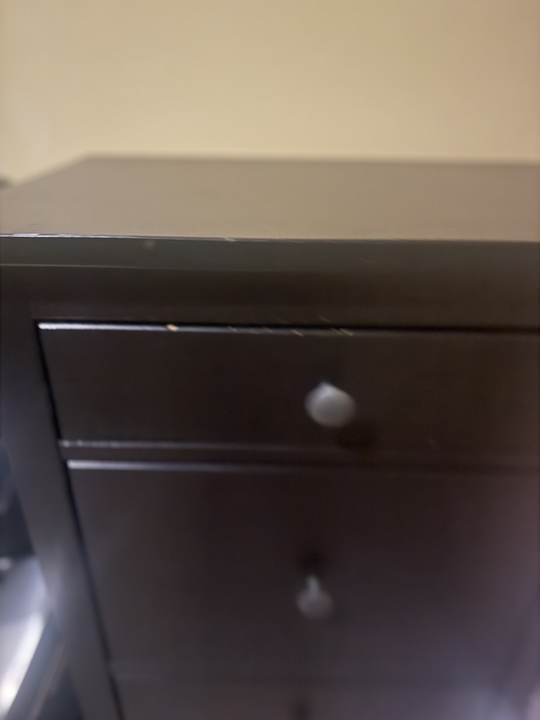 Black 5-Drawer Chest - photo 5