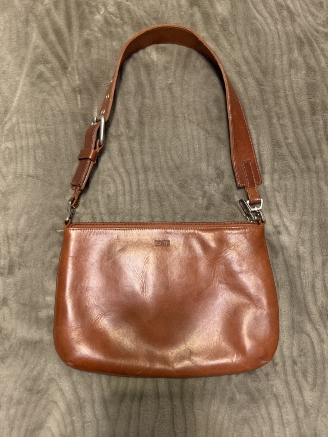 Roots Leather Shoulder Bag