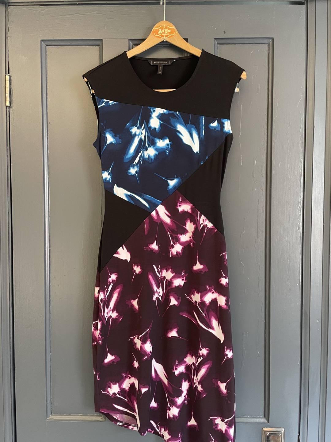 BCBGMAXAZRIA Colour Block Dress Size XXS