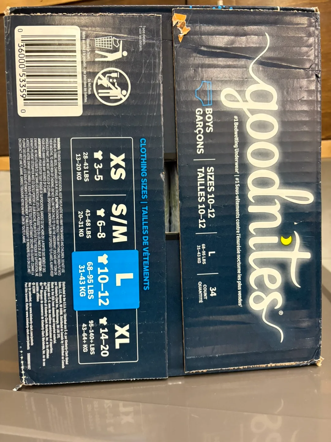 Goodnites Bedwetting Underwear, Size Large, 34 Count image indicator(3)