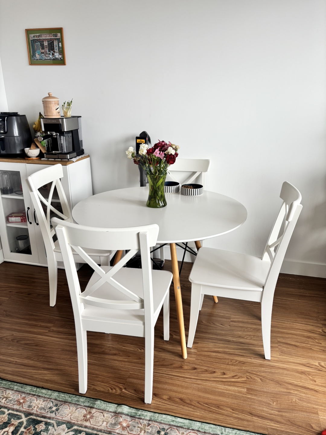 Four dining chairs