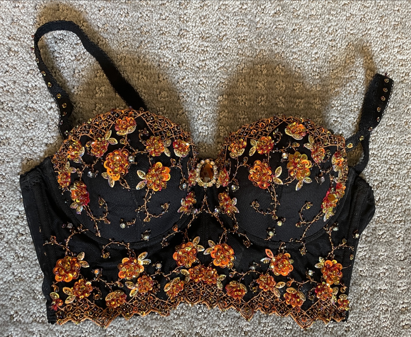 Marciano Beaded Bralette - Size 34B