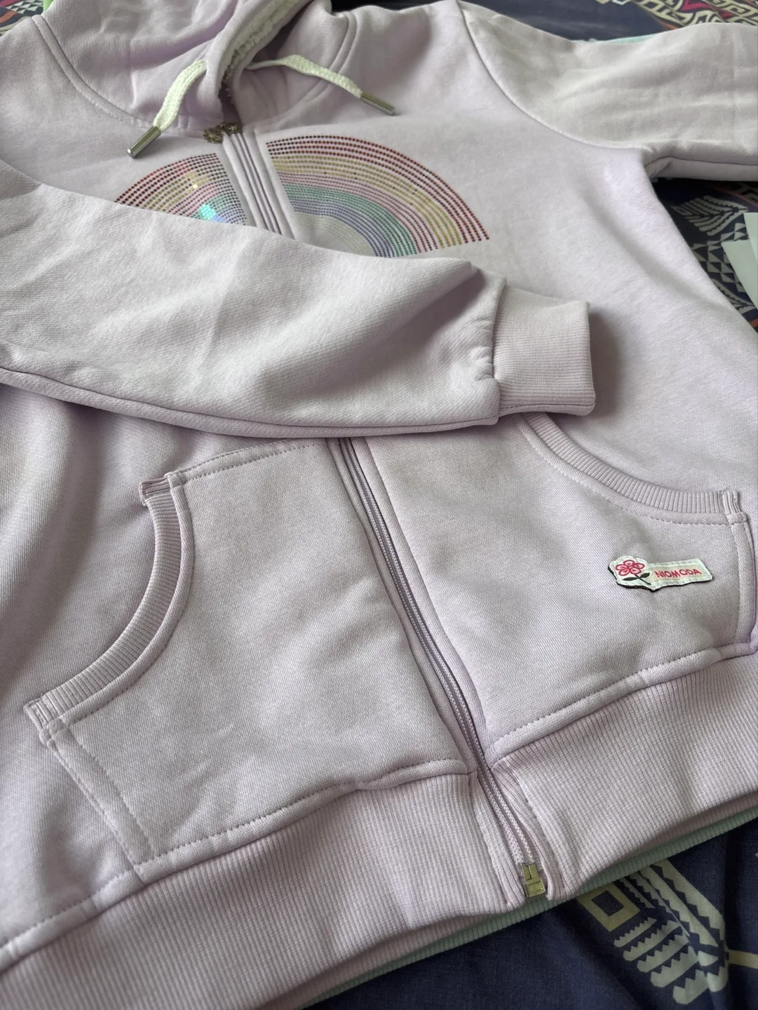 Girls Rainbow Hoodie image indicator(3)