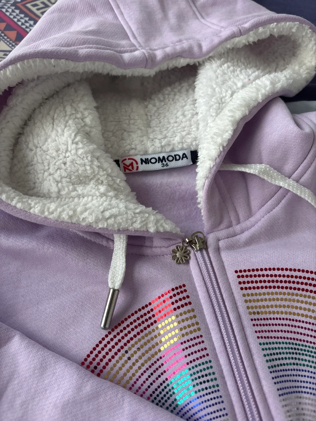 Girls Rainbow Hoodie image indicator(4)