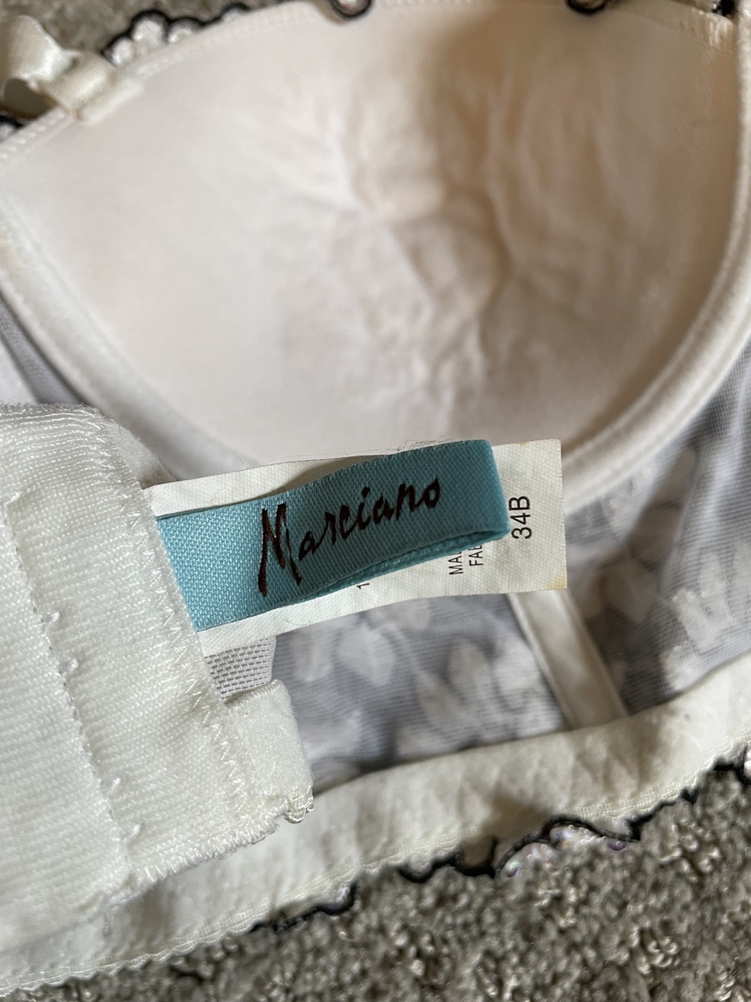 Marciano Beaded Lace Bustier, Size 34B - photo 3