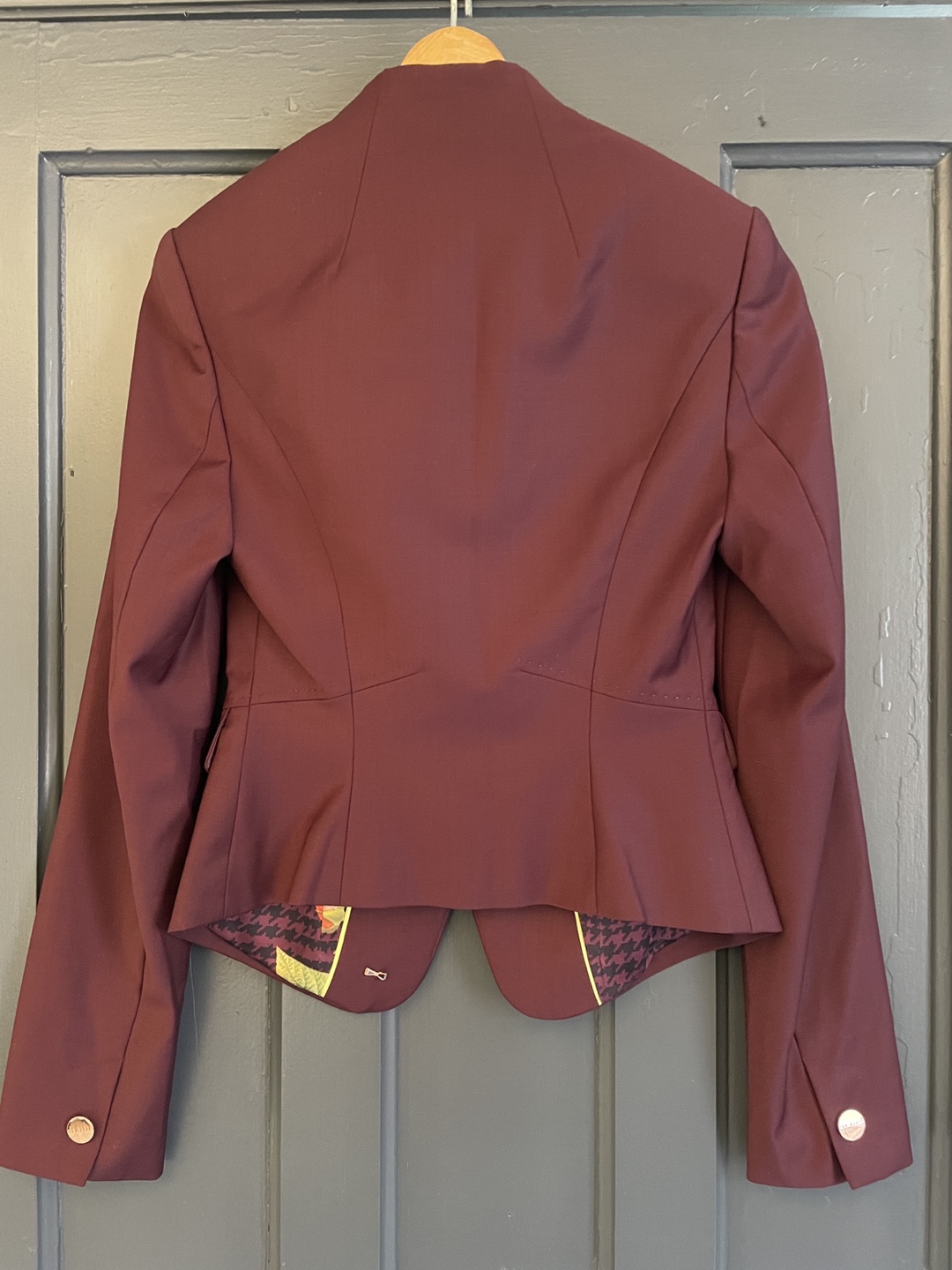 Ted Baker London Women's Burgundy Blazer Jacket Size 0 - photo 2