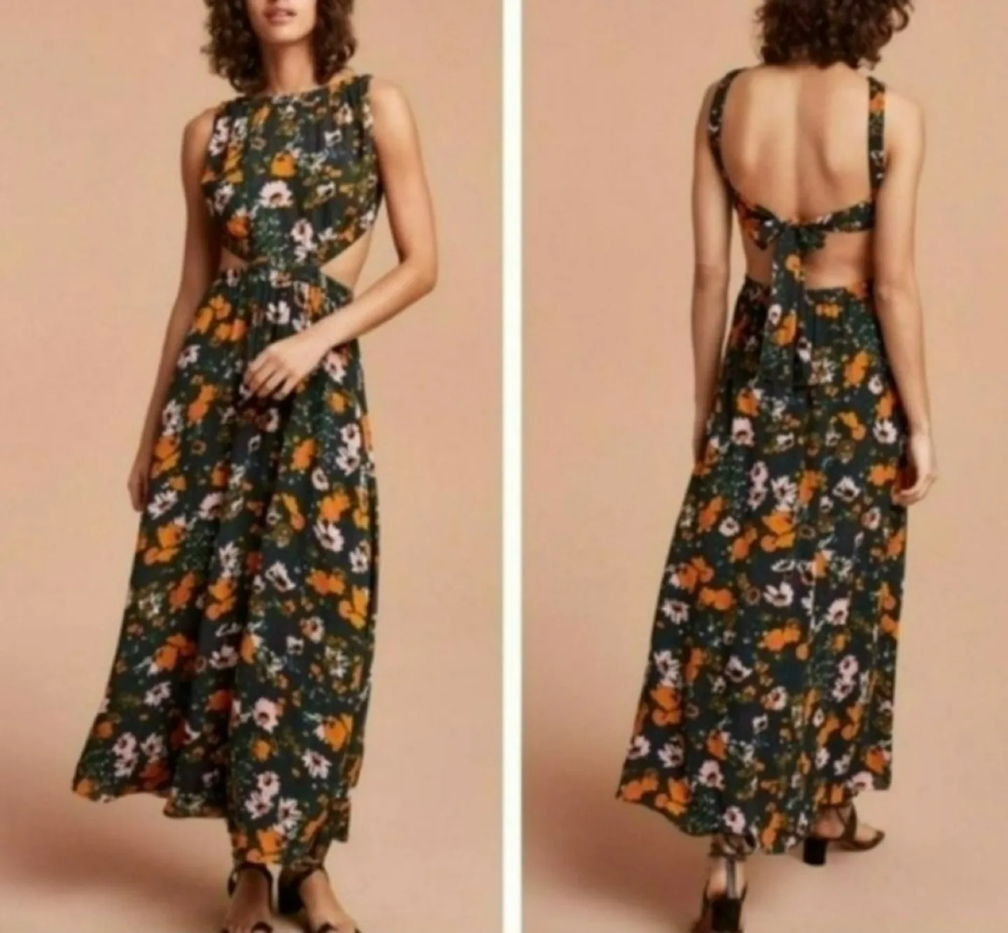 Wilfred | Floral Maxi Dress - M thumbnail