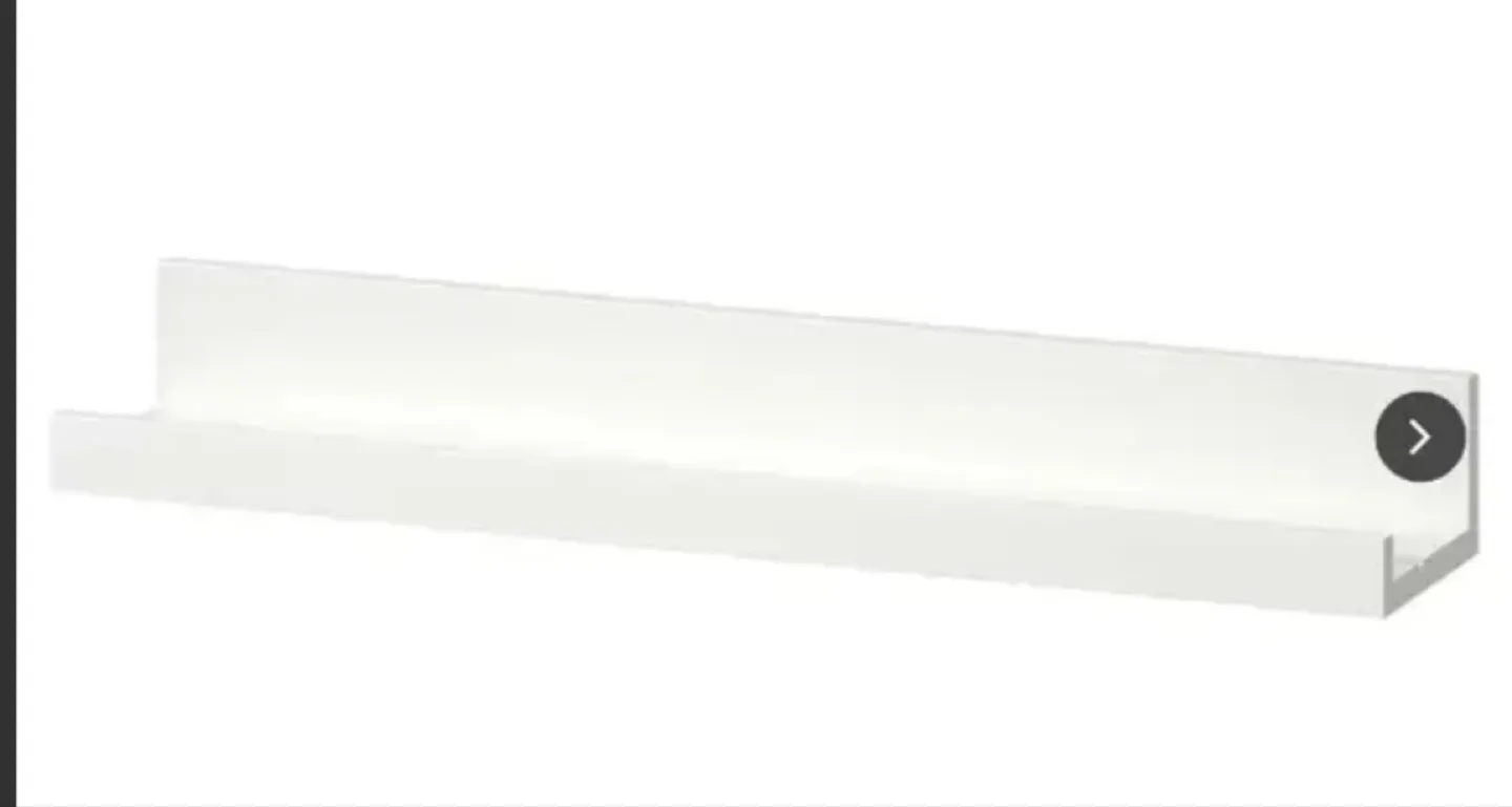 Two IKEA Wall Shelves - White & Light Oak image indicator(5)