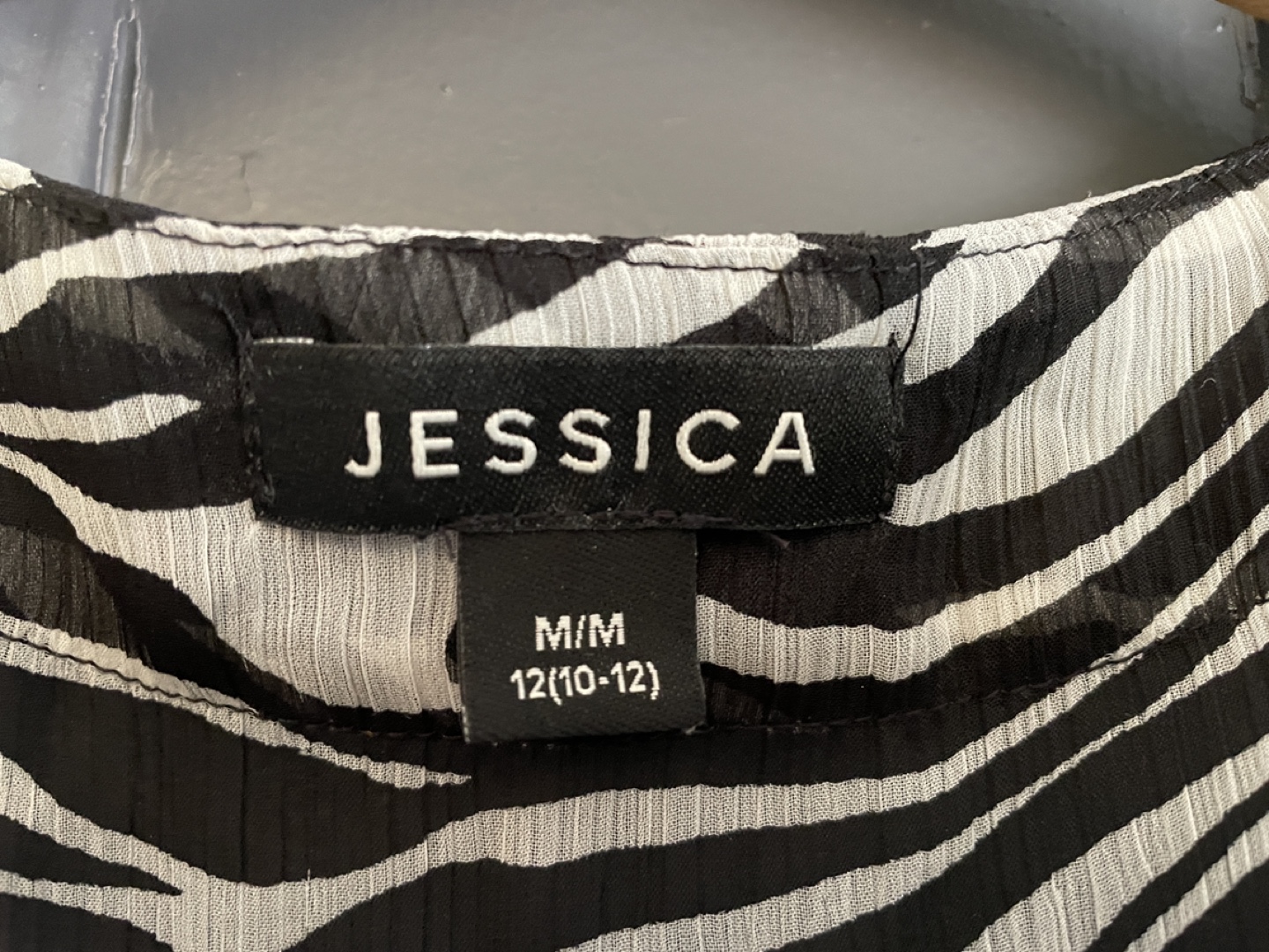 Jessica Women's Zebra Print Coverup, Size M/M (12) - photo 3