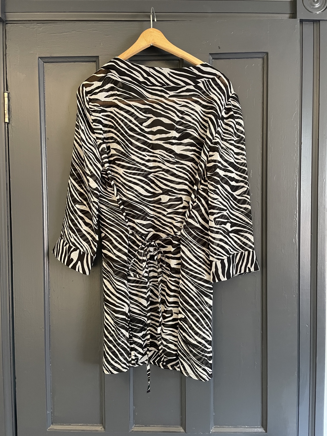Jessica Women's Zebra Print Coverup, Size M/M (12) - photo 2