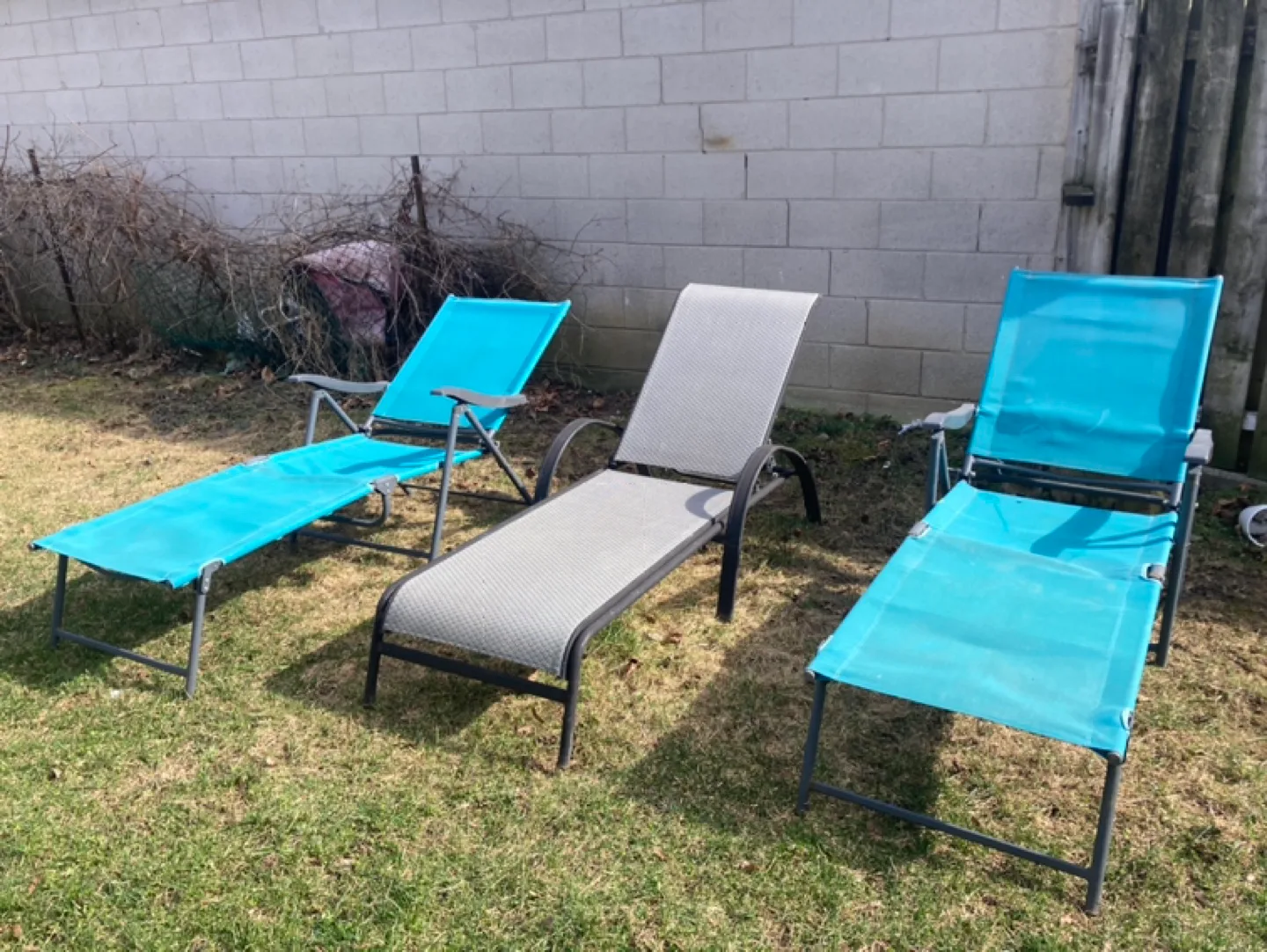 Three Outdoor Lounge Chairs thumbnail