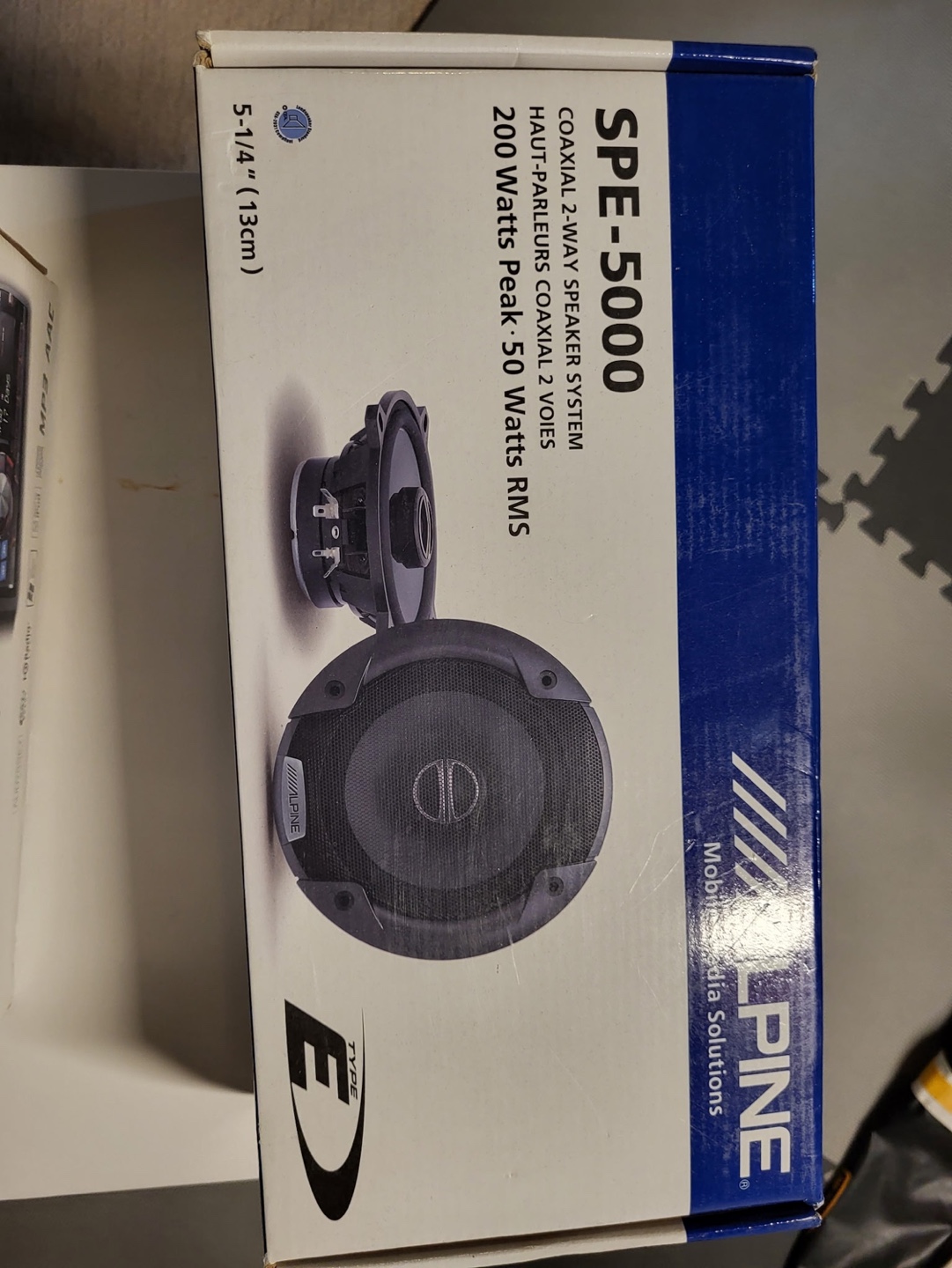 Alpine SPE-5000 5-1/4" 2-Way Coaxial Speakers