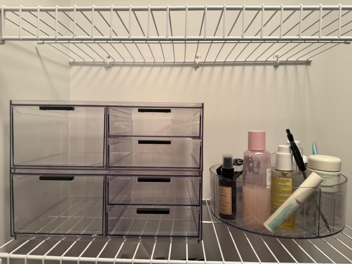 Clear Drawer Organizers and Cosmetic Organizer