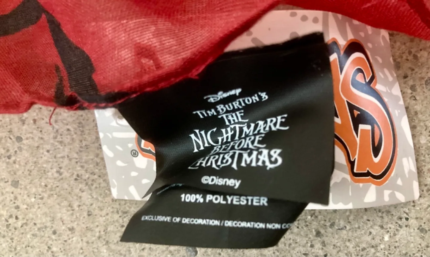 Disney Nightmare Before Christmas Jack Skellington Scarf image indicator(6)