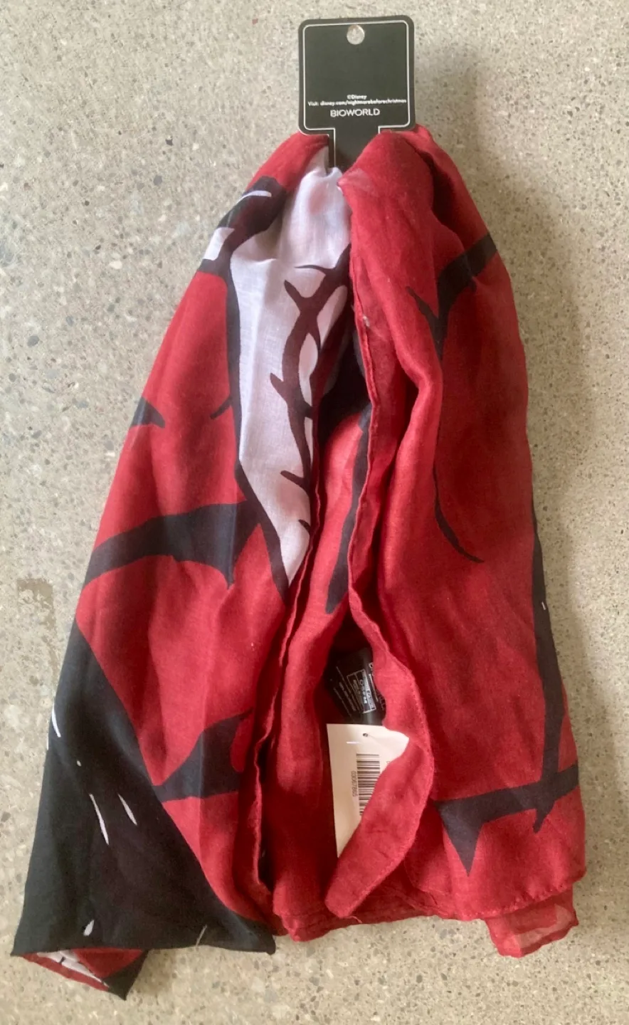 Disney Nightmare Before Christmas Jack Skellington Scarf image indicator(7)