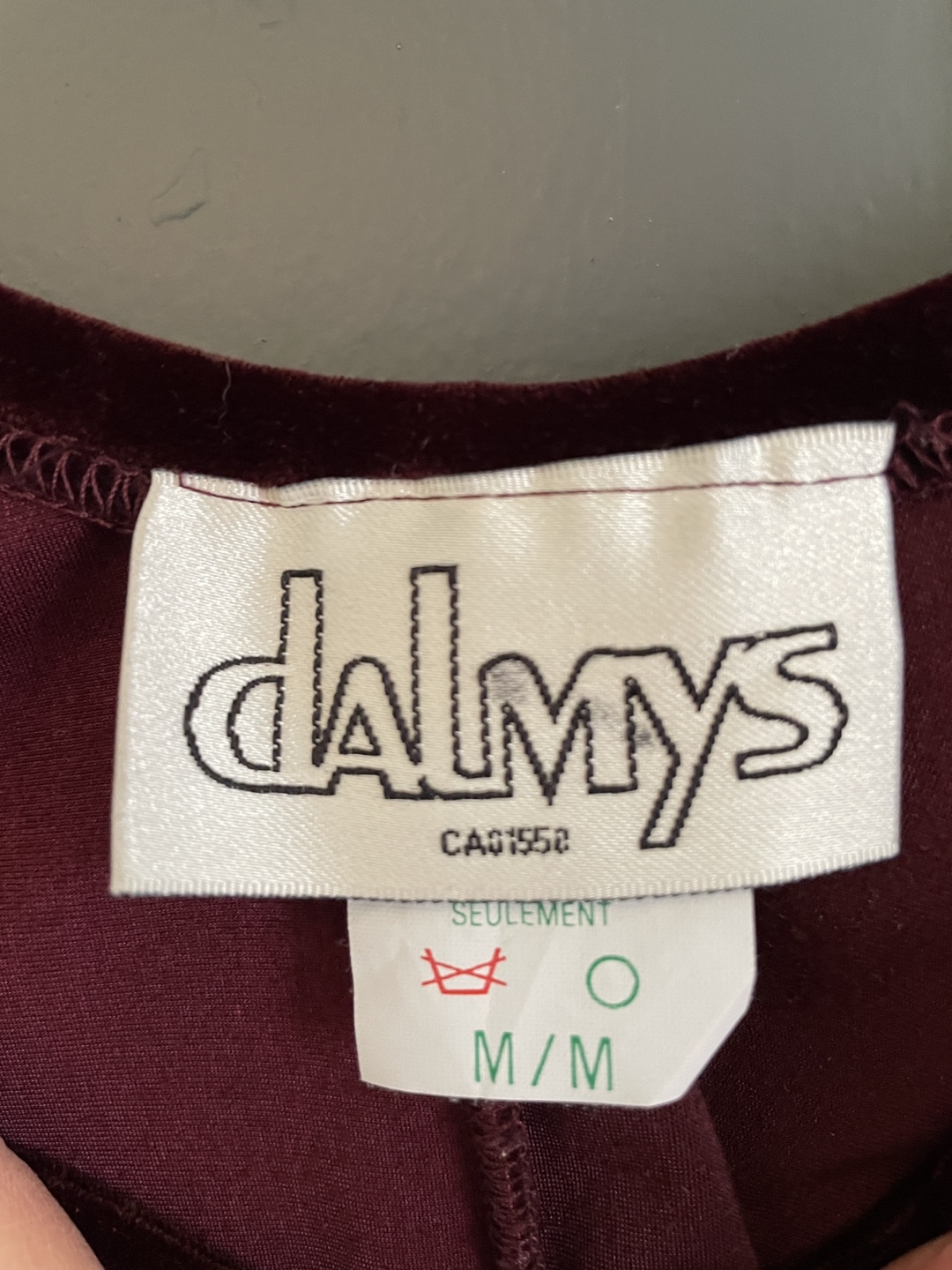 Vintage Dalmys Velvet Midi Slip Dress - Size M - photo 2