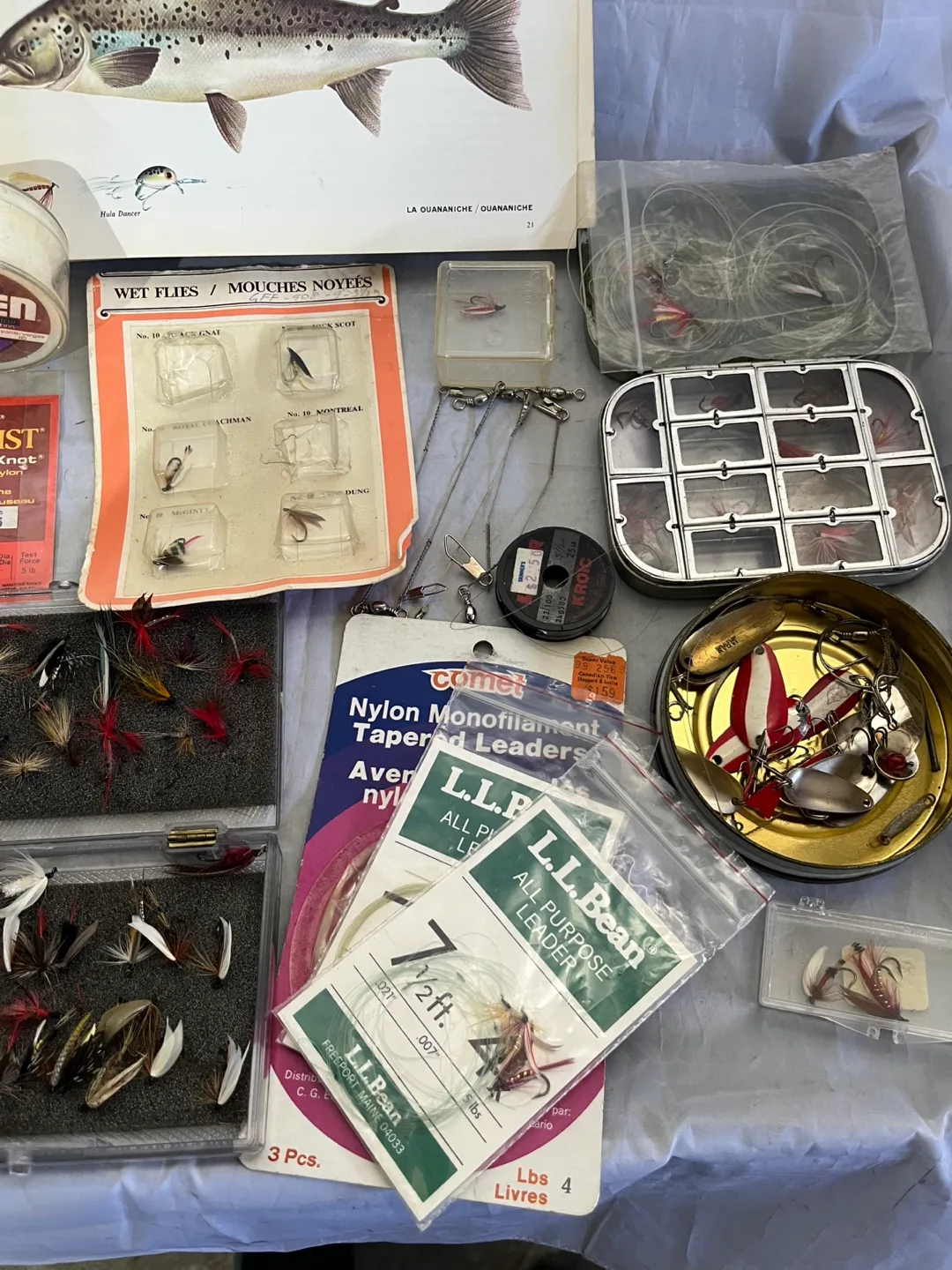 Vintage Fly Fishing Lot: Lures, Flies, Leaders & More! image indicator(3)