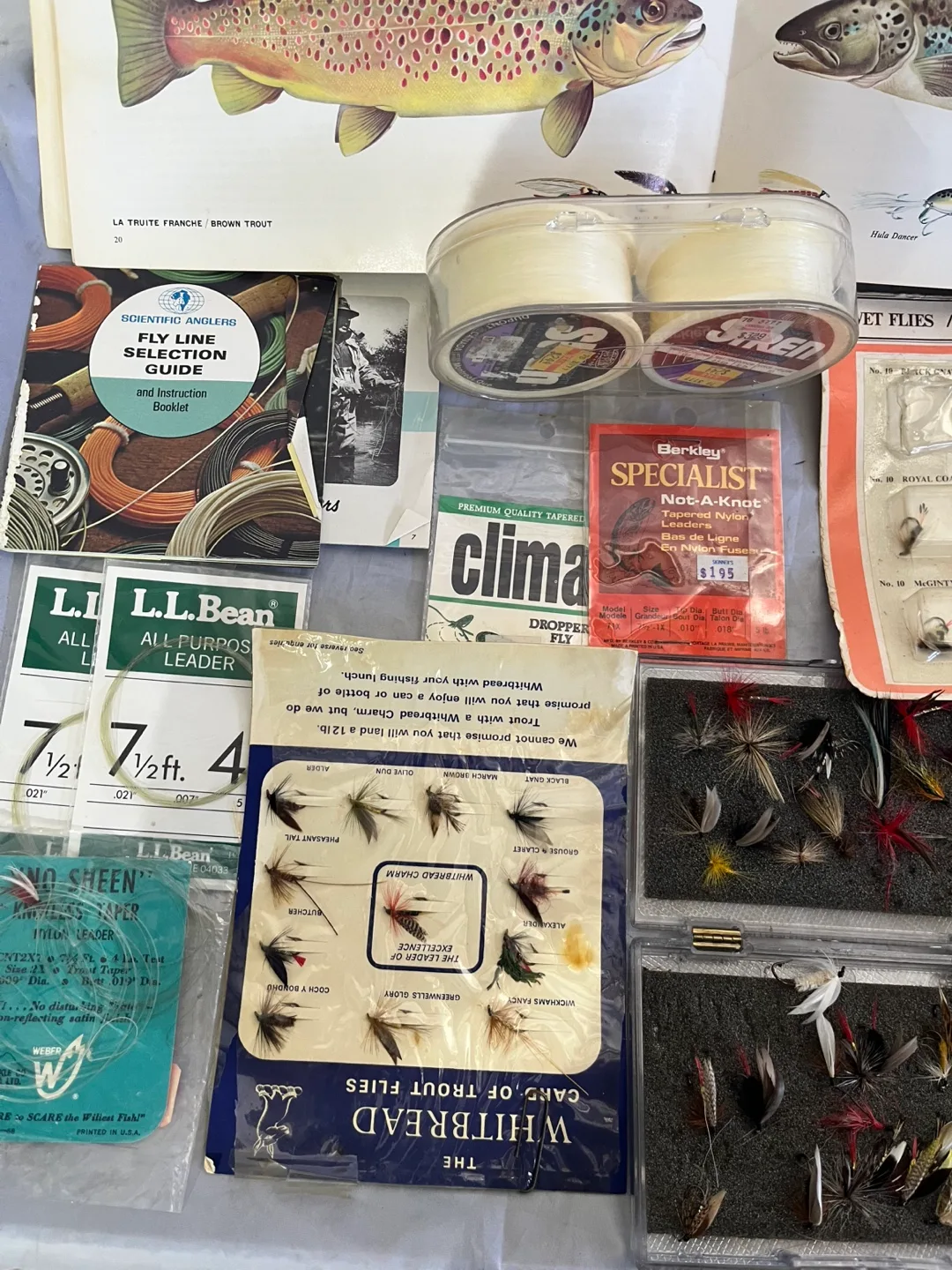 Vintage Fly Fishing Lot: Lures, Flies, Leaders & More! image indicator(4)