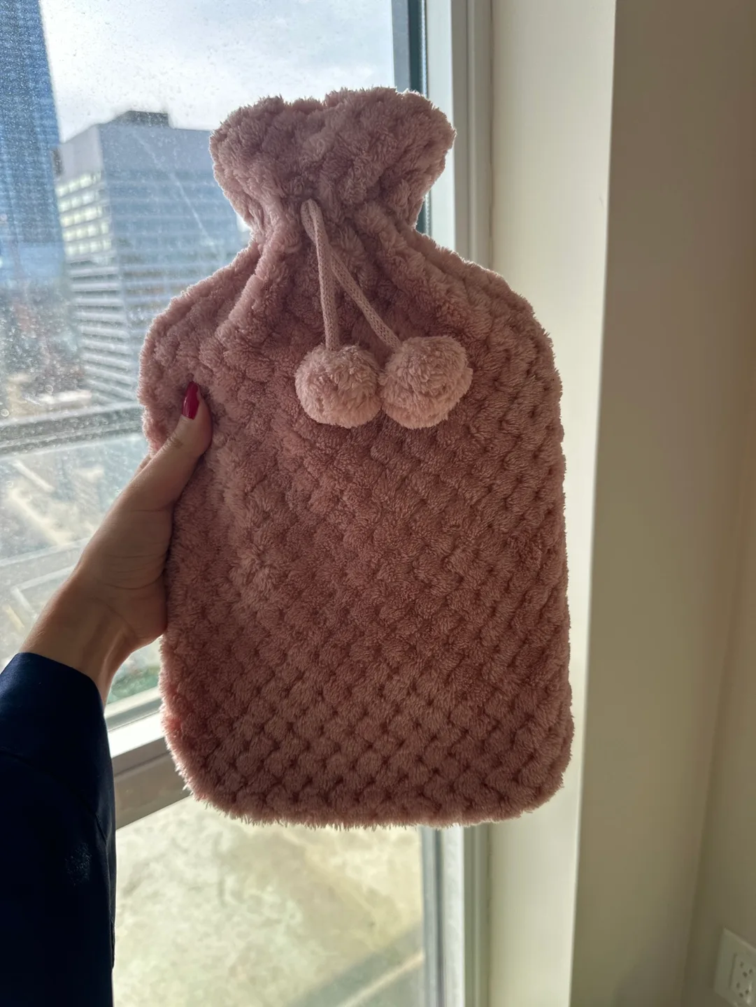 Fox hime Cozy Plush pink Hot Water Bottle thumbnail