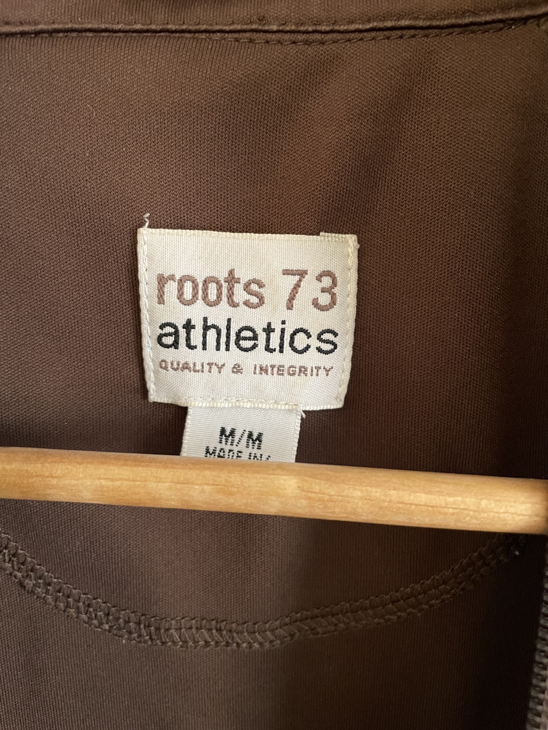 Roots 73 Athletics Brown Unisex Zip-Up Jacket - Size M - photo 2