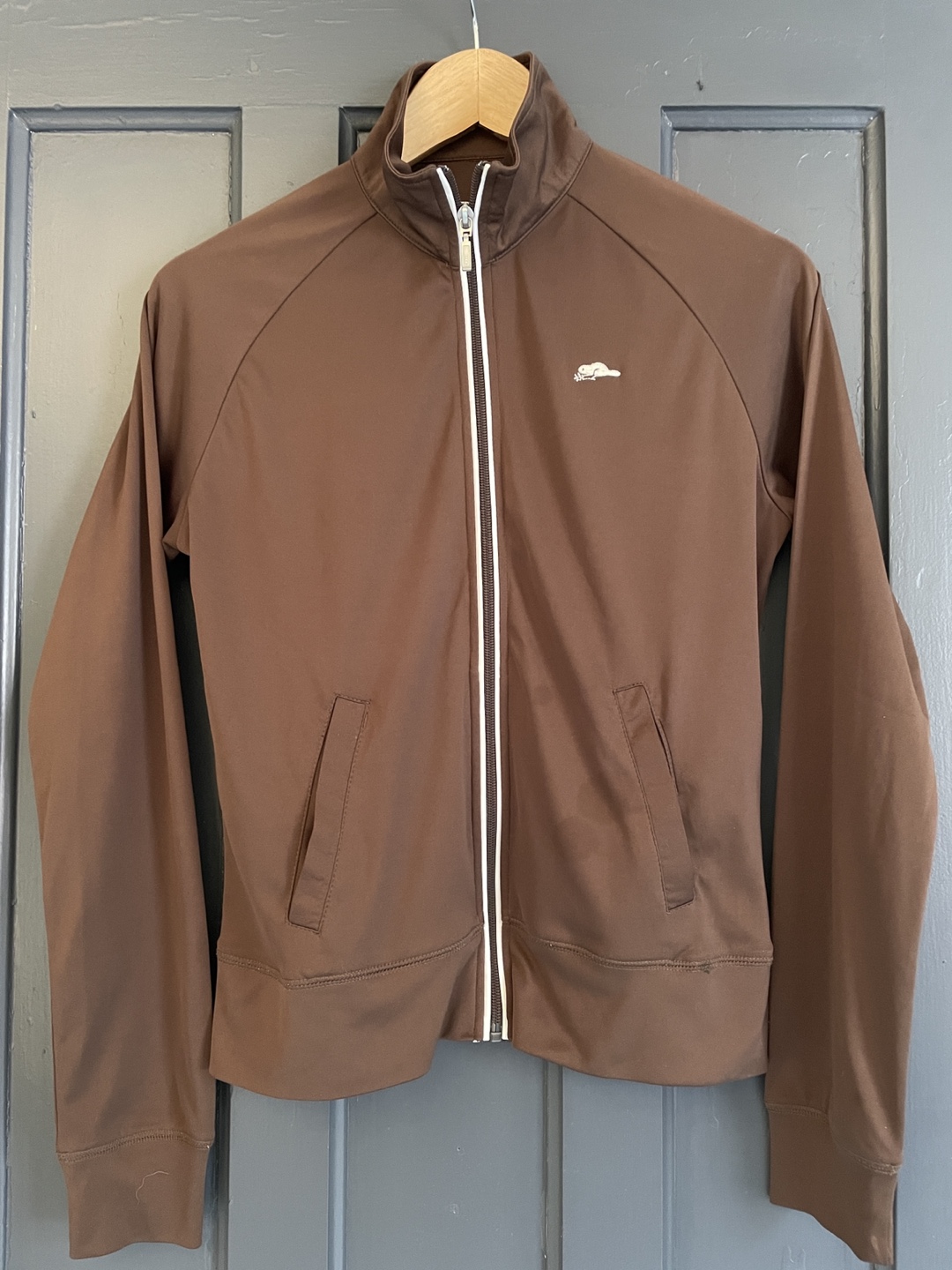 Roots 73 Athletics Brown Unisex Zip-Up Jacket - Size M