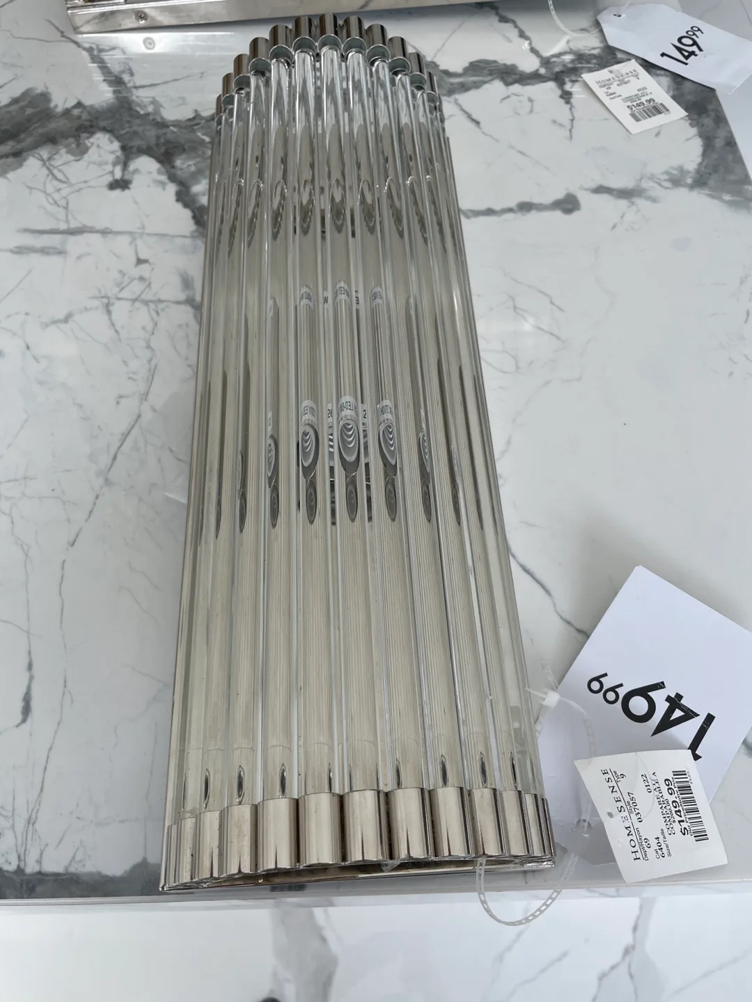 Pair of Modern Glass Wall Sconces light image indicator(2)