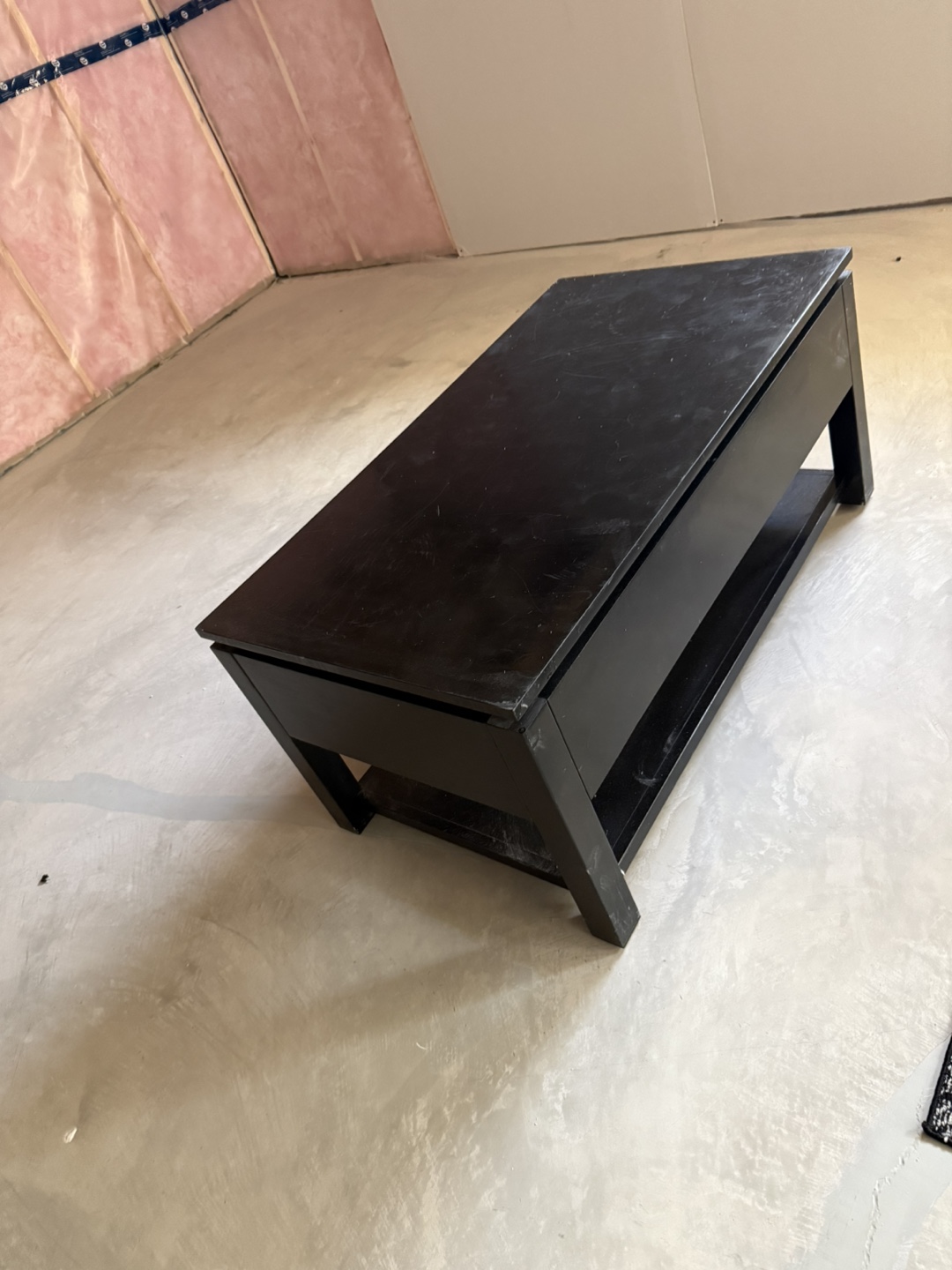 Black Coffee Table with Storage