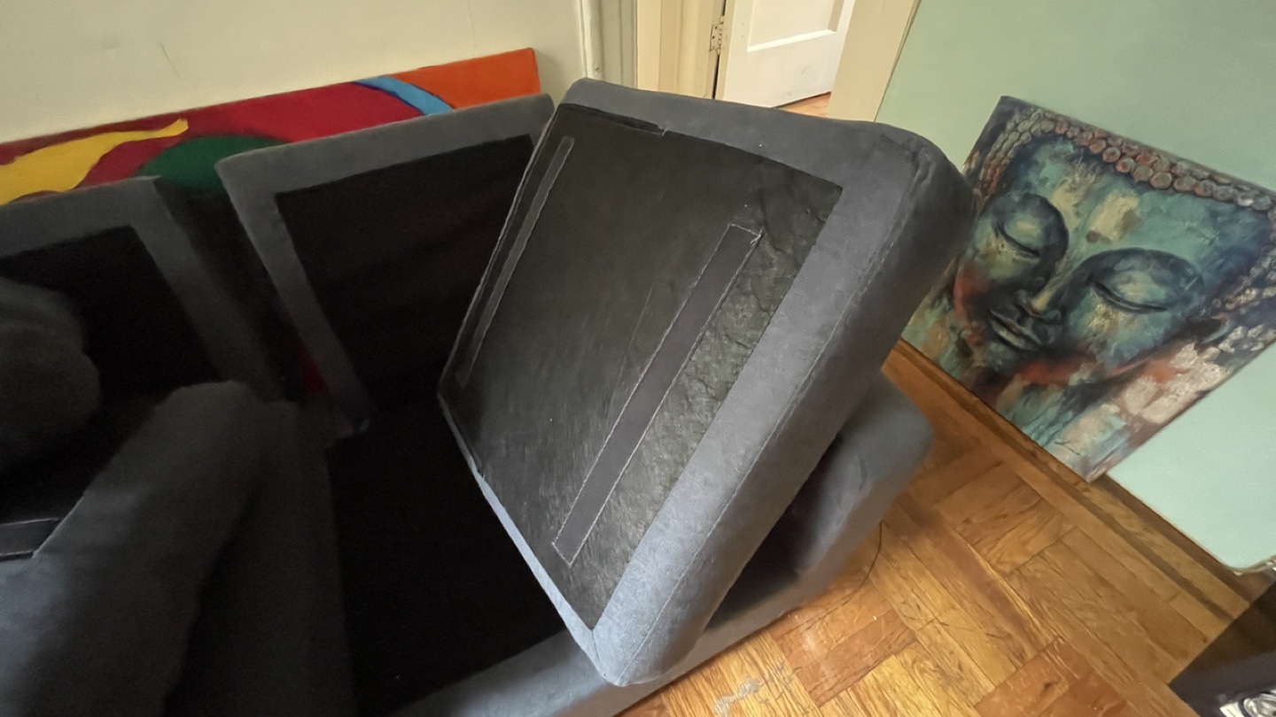 Gray Sectional Sofa with Ottoman - photo 4