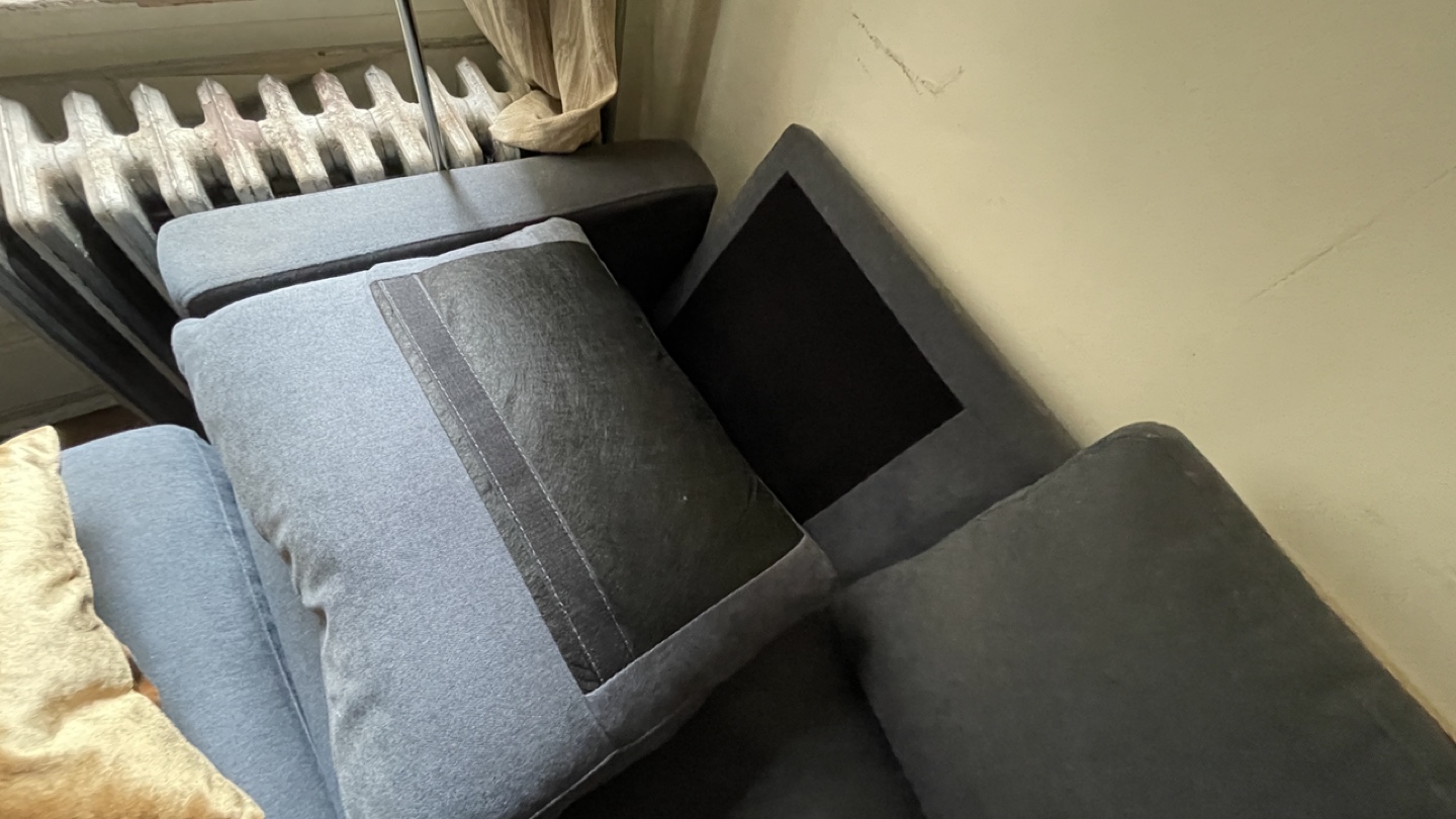 Gray Sectional Sofa with Ottoman - photo 3