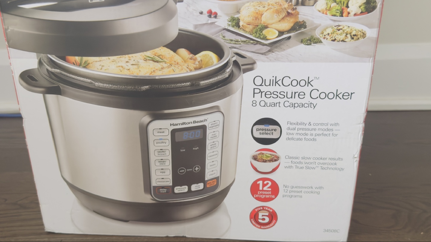 Hamilton Beach 8-Quart QuikCook Pressure Cooker